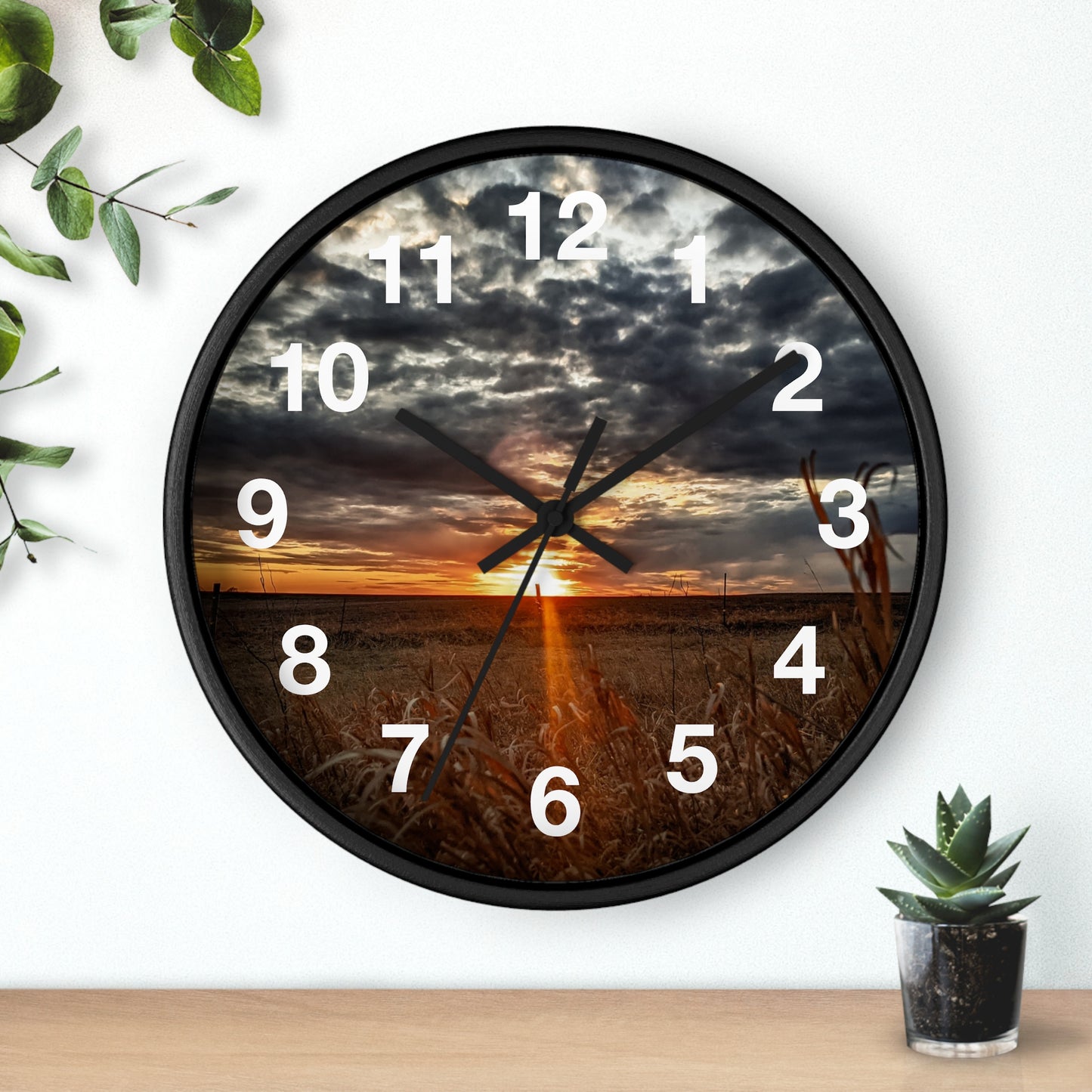 Cloudy Skies Wall Clock (SP Photography Collection)