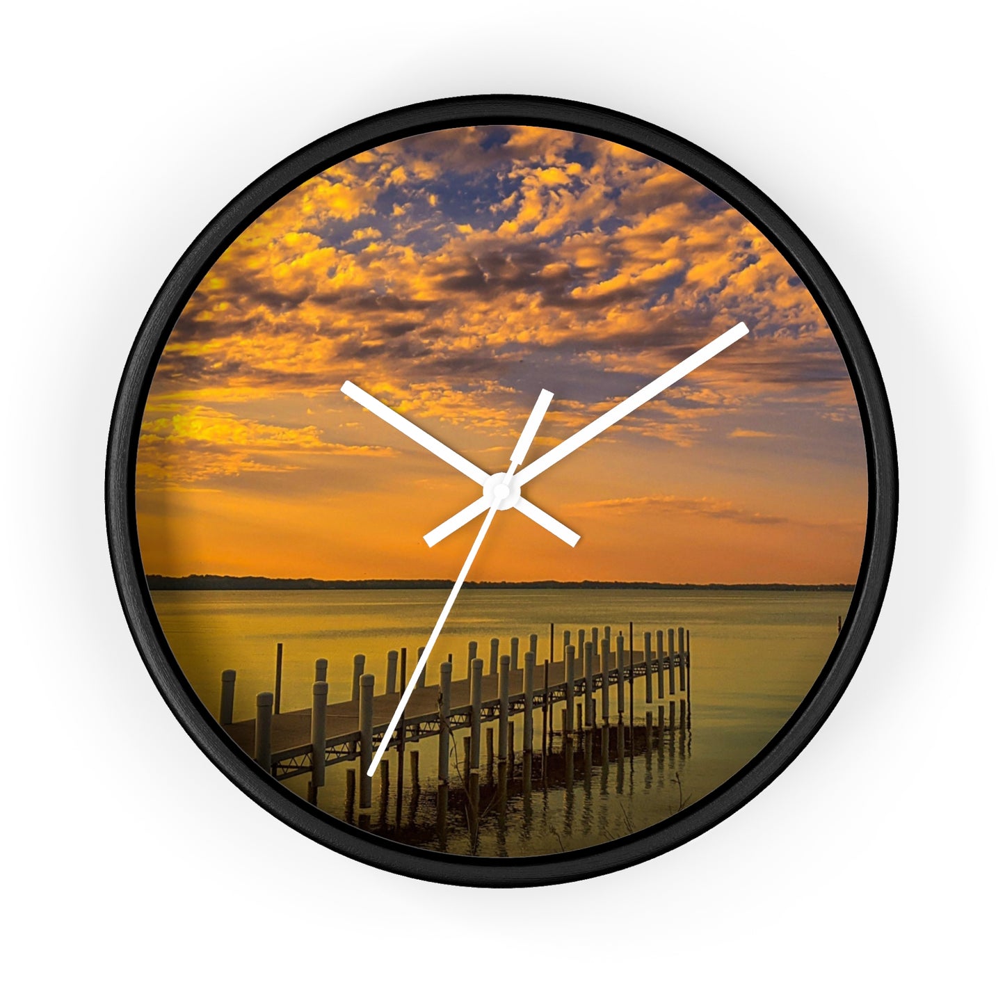 On the dock Wall Clock (SP Photography Collection)
