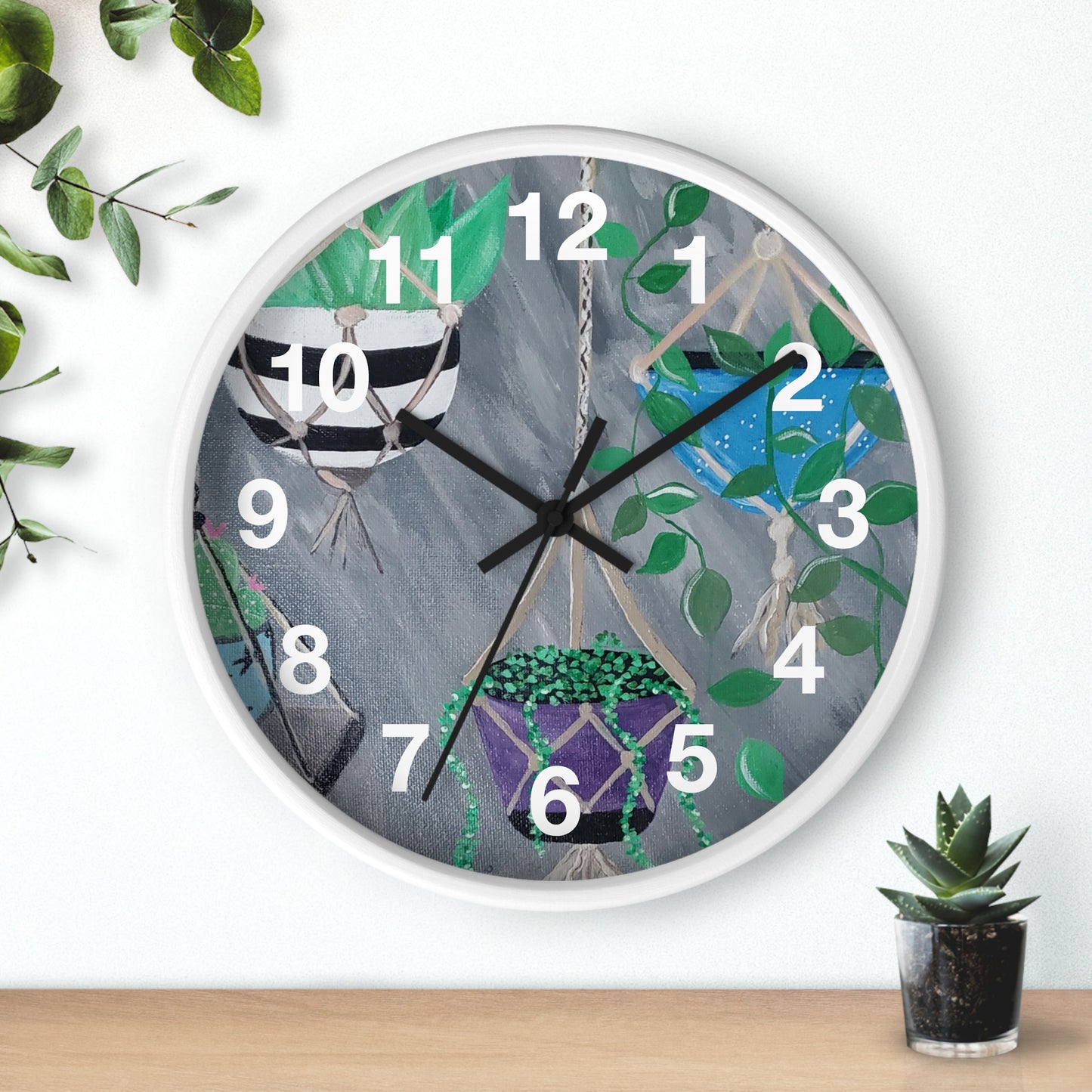 Succulent Delight Wall Clock (Brookson Collection)