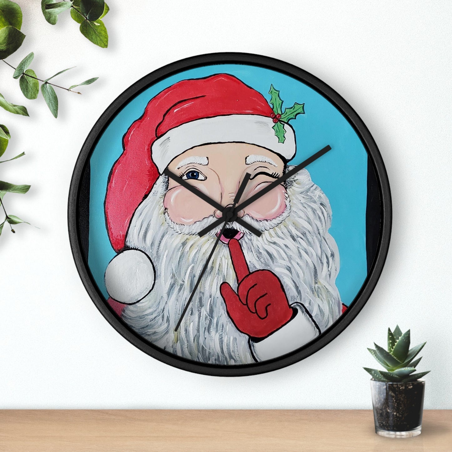 Secret Santa Wall Clock (Specialties Collection)
