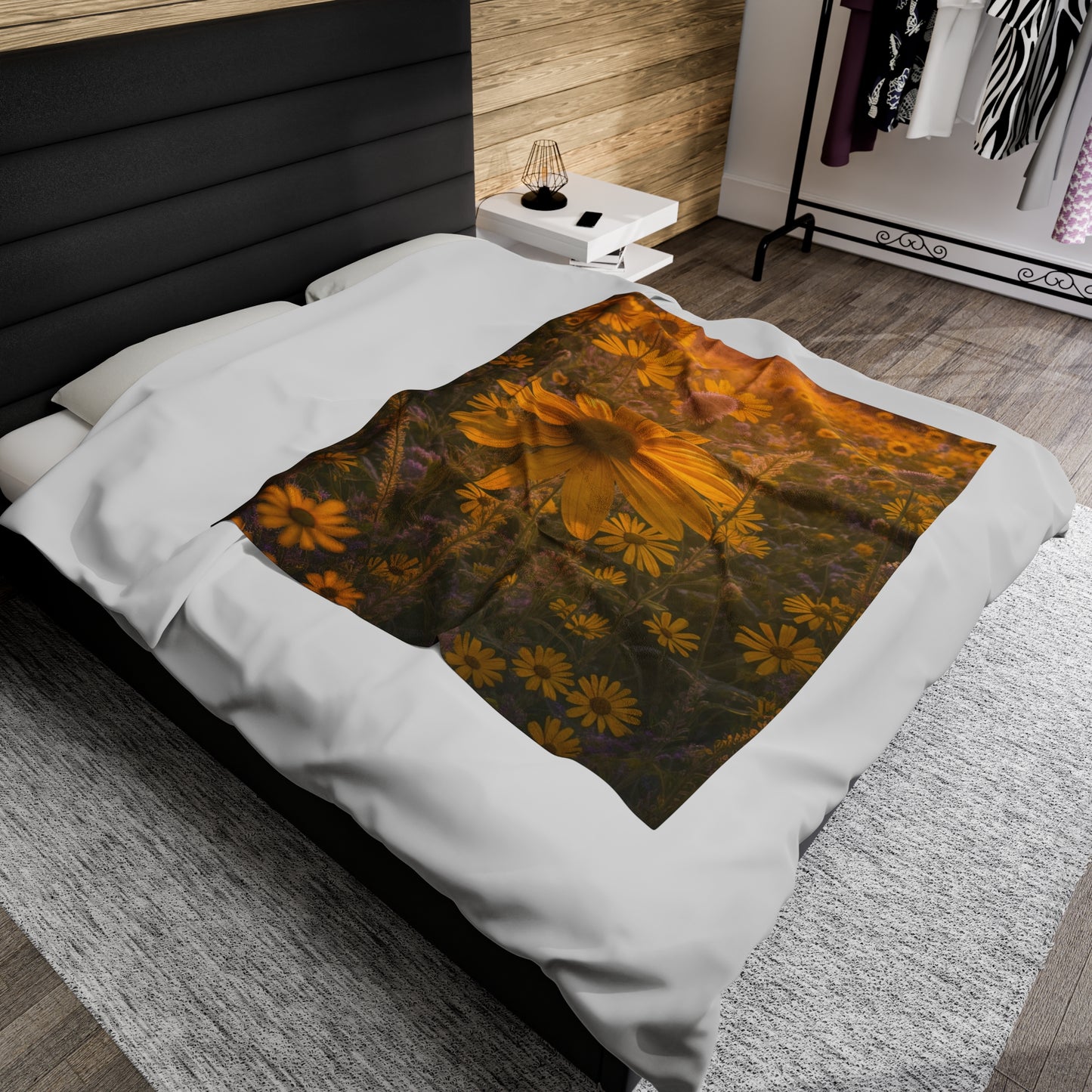 Narrow leaf Velveteen Plush Blanket (SP Photography Collection)
