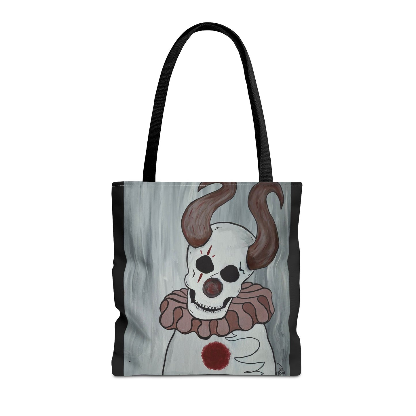 Toby The Clown Tote Bag (Peculiar Paintings Collection) BLACK