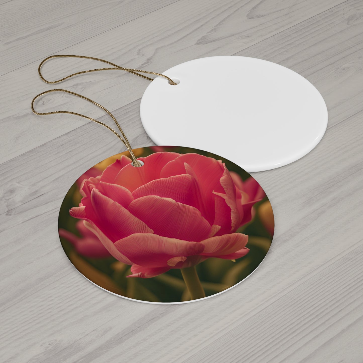Pink Buttercup Ceramic Ornament (SP Photography Collection)