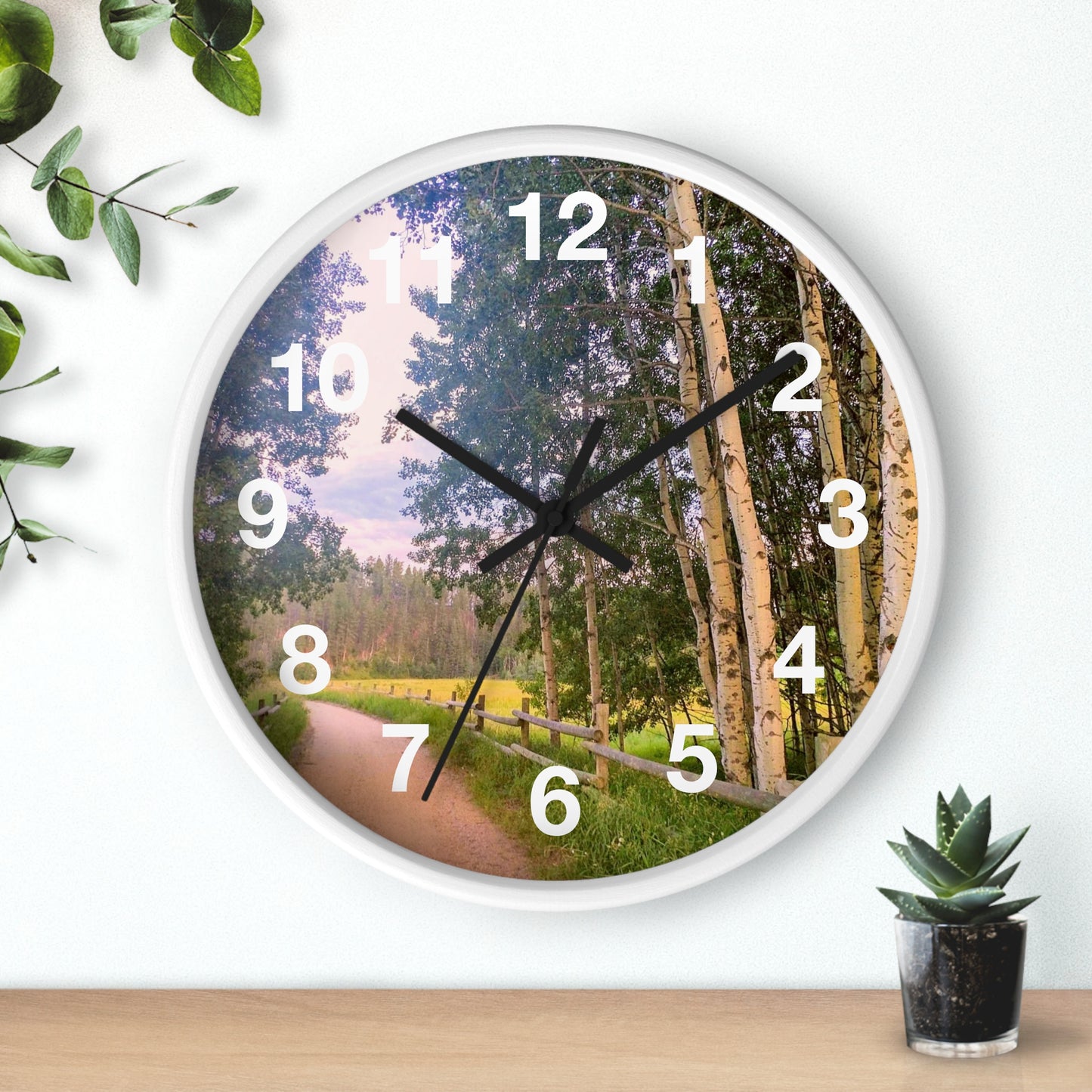 Country Road Wall Clock (SP Photography Collection)