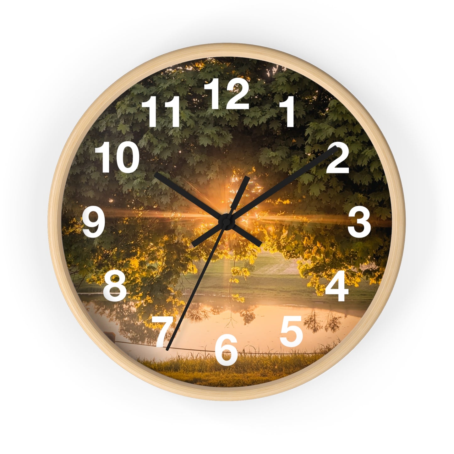 Sunset Pond Clock (SP Photography Collection)