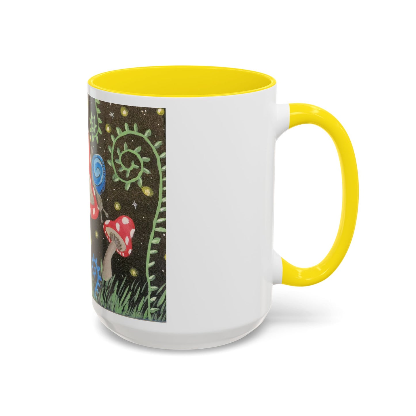 Magical Mushrooms Accent Coffee Mug, 11oz (Brookson Collection)