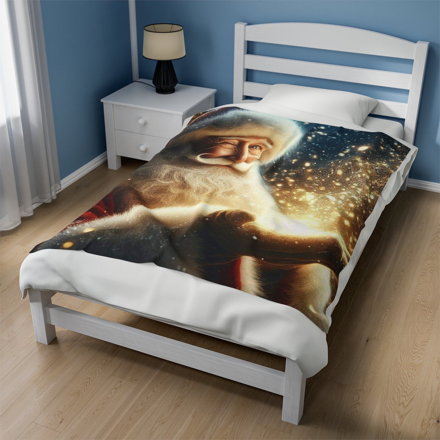 Santa Magic Velveteen Plush Blanket (aiB & J Collections)