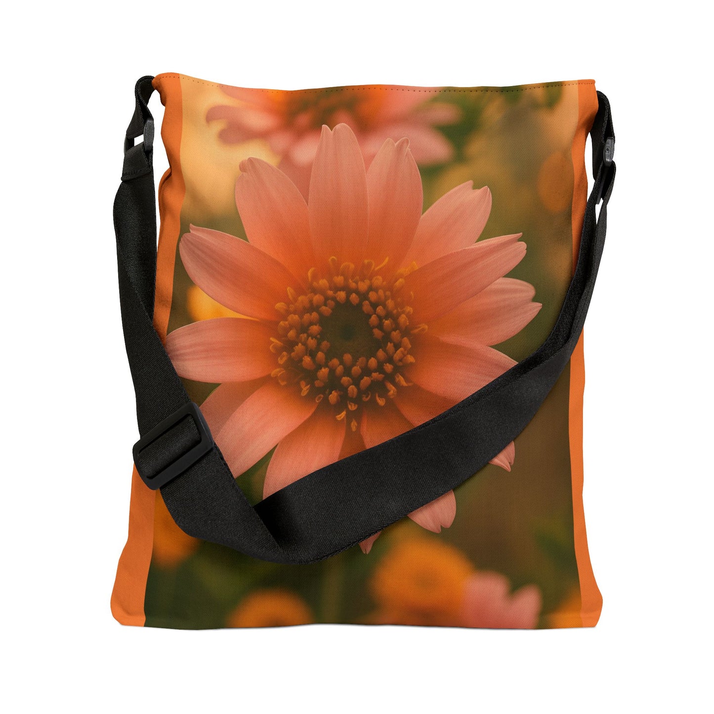 Pink Sunflower Adjustable Tote Bag (SP Photography Collection) ORANGE
