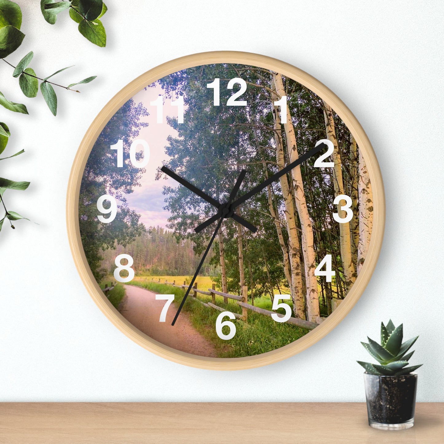 Country Road Wall Clock (SP Photography Collection)