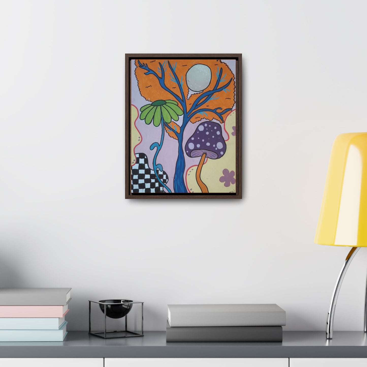 Mystic Mushroom Canvas Wraps, Vertical Frame (Peculiar Paintings Collection)