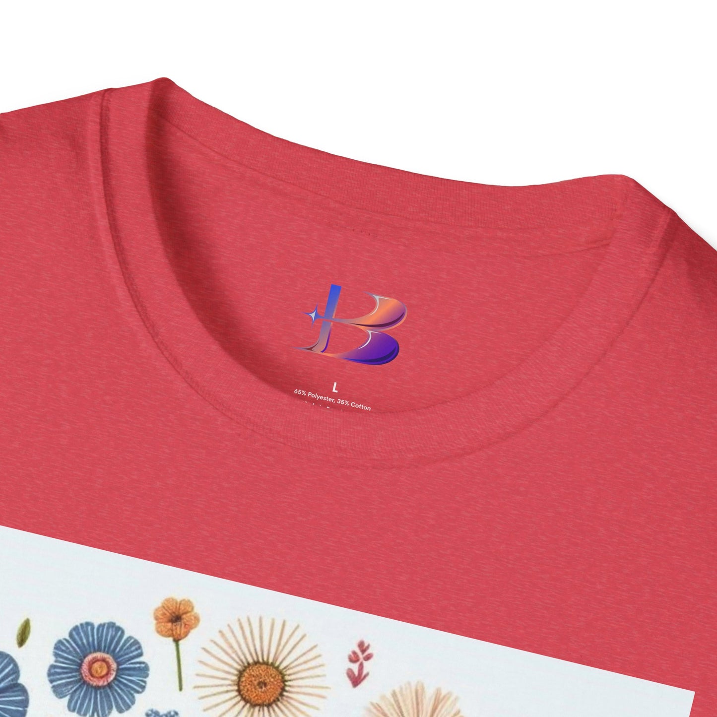 Smell The Flowers Unisex Softstyle T-Shirt (aiB & J Collections) (MULTIPLE COLORS)