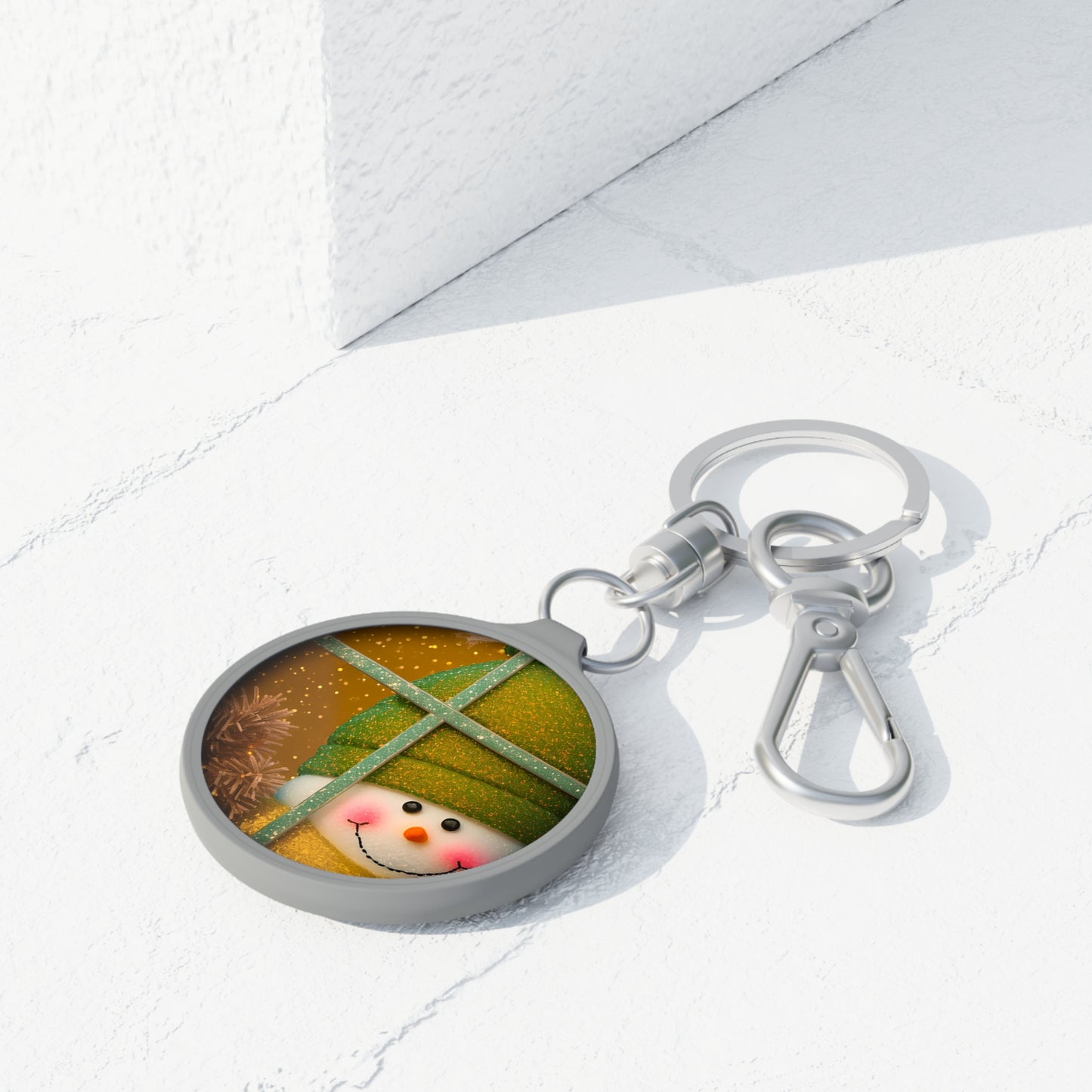 Peek A Boo Snowman Key Ring (SP Photography Collection)