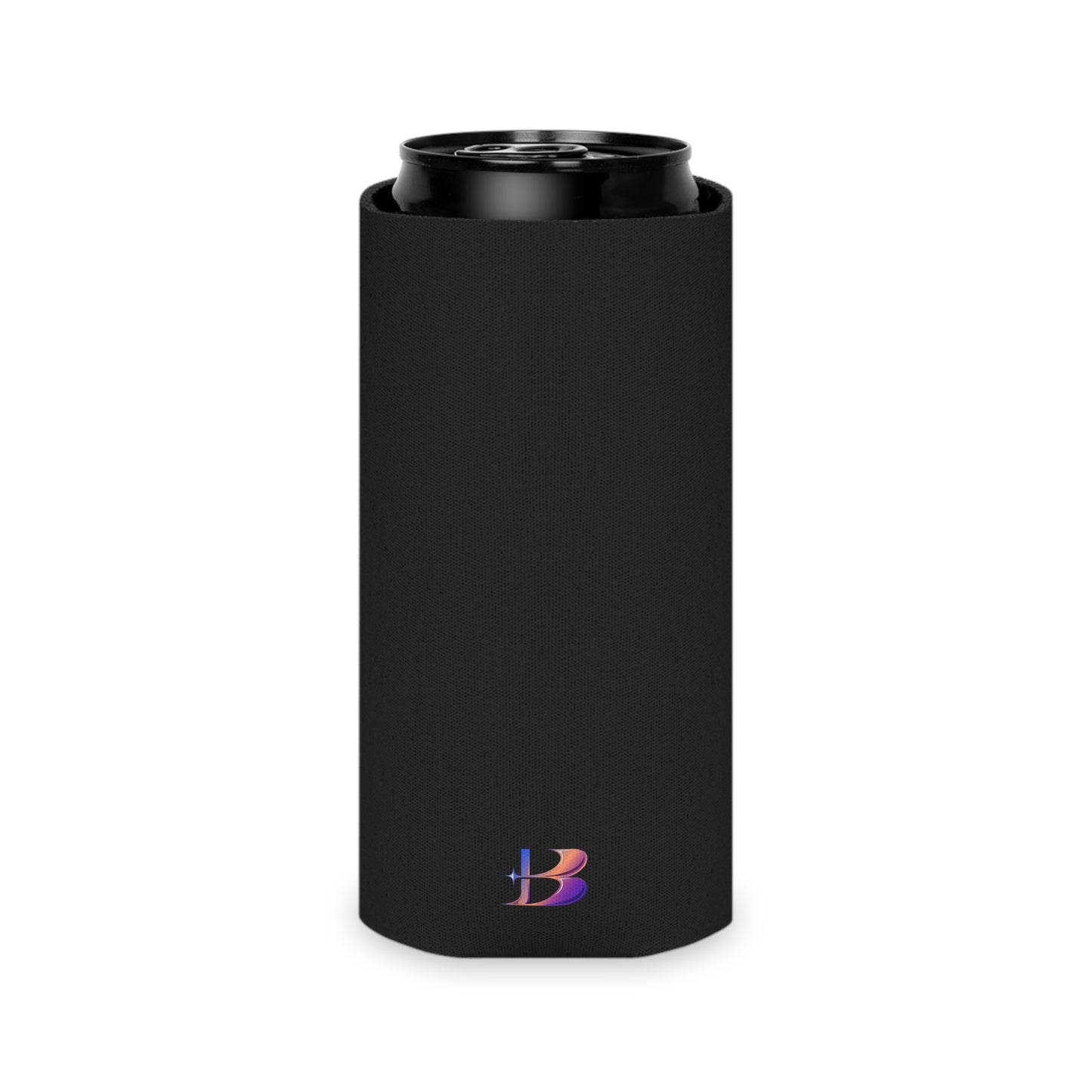 Midnight Bloom Can Slim Cooler Sleeve (SP Photography Collection) BLACK