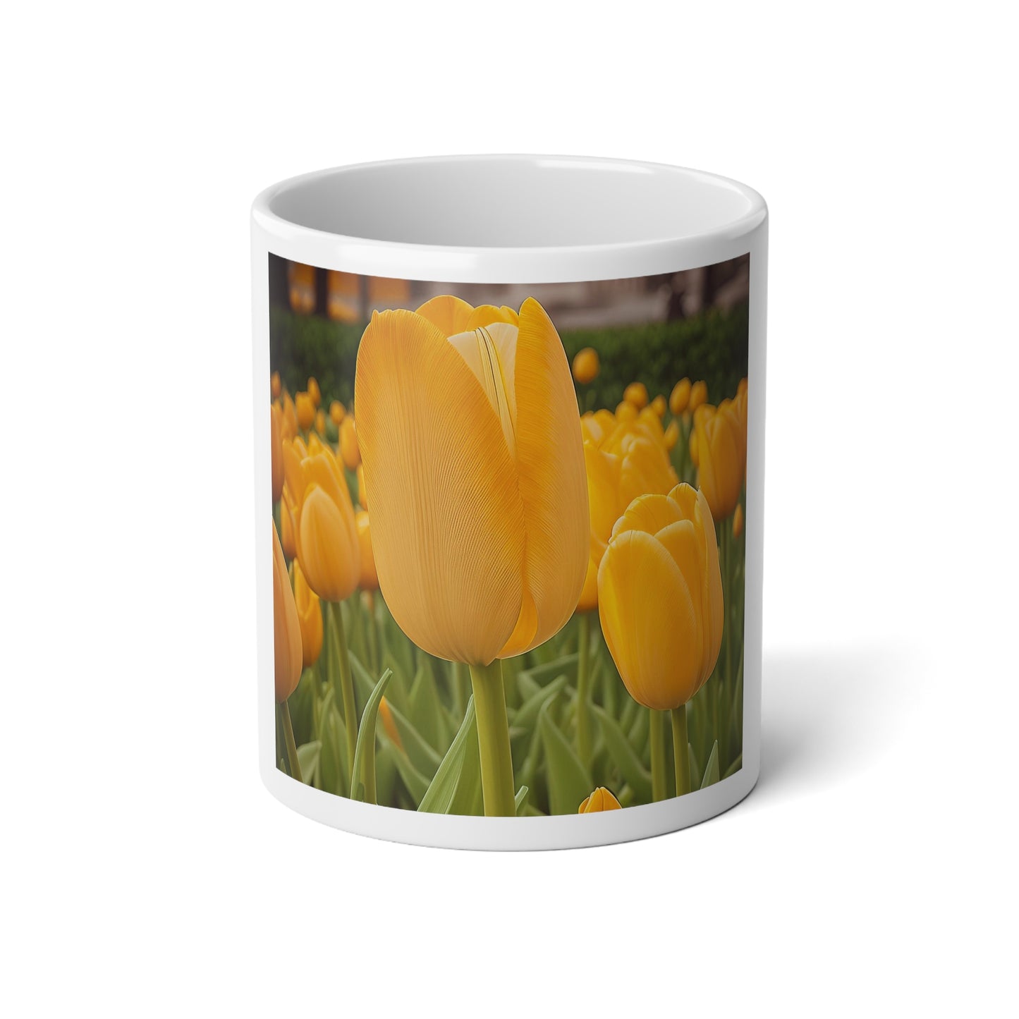 Yellow Tulip Jumbo Mug, 20oz (SP Photography Collection)