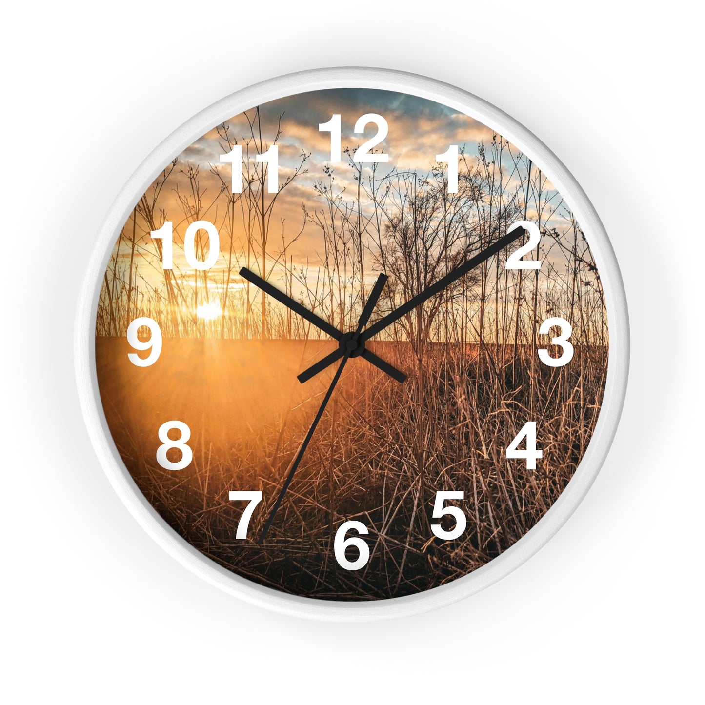 Cloudy Sunset Wall Clock (SP Photography Collection)
