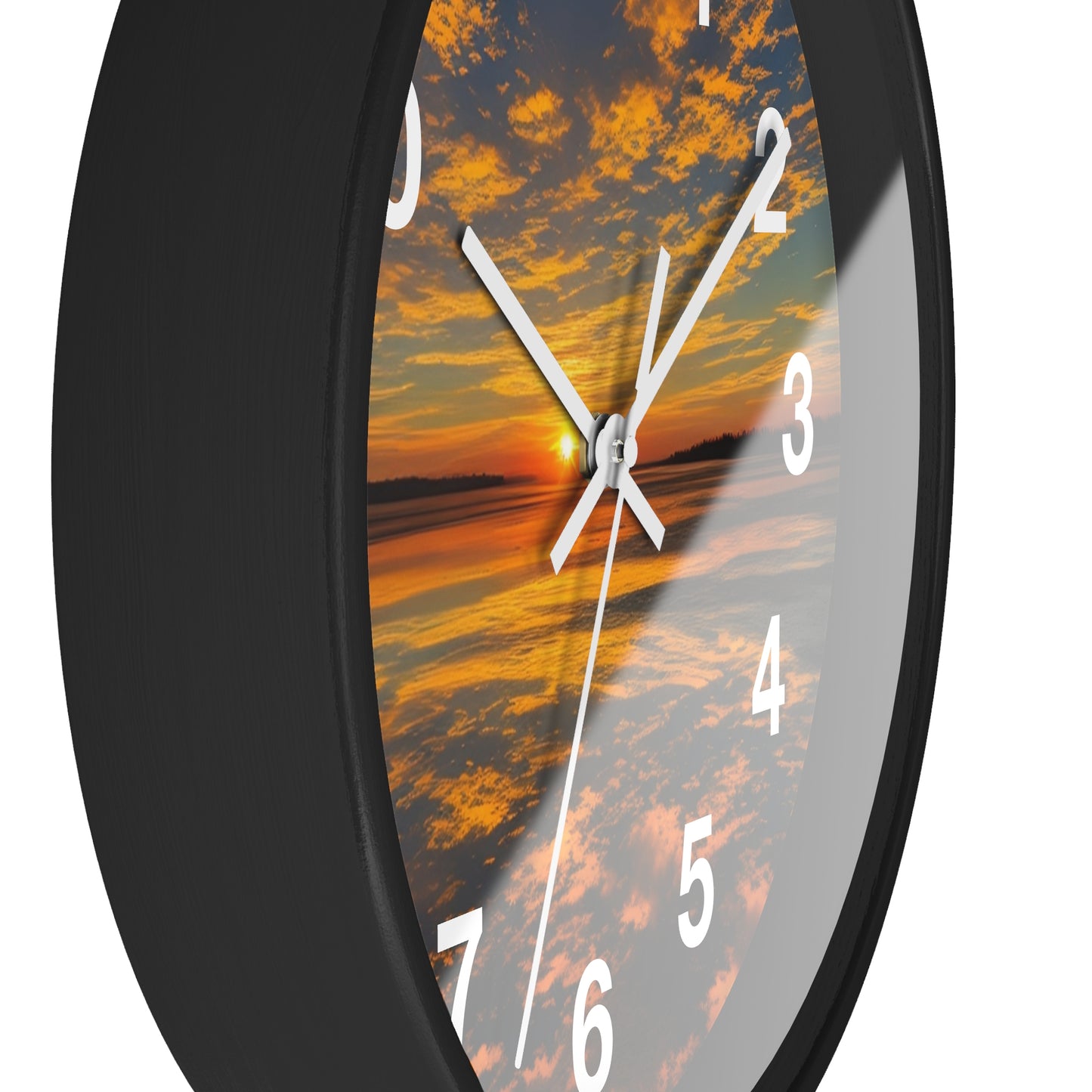 Orange Skies Wall Clock (SP Photography Collection)