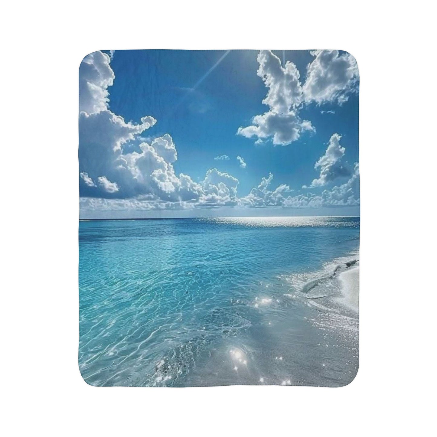 Salty Air Fleece Sherpa Blanket (ai B & J Collections)