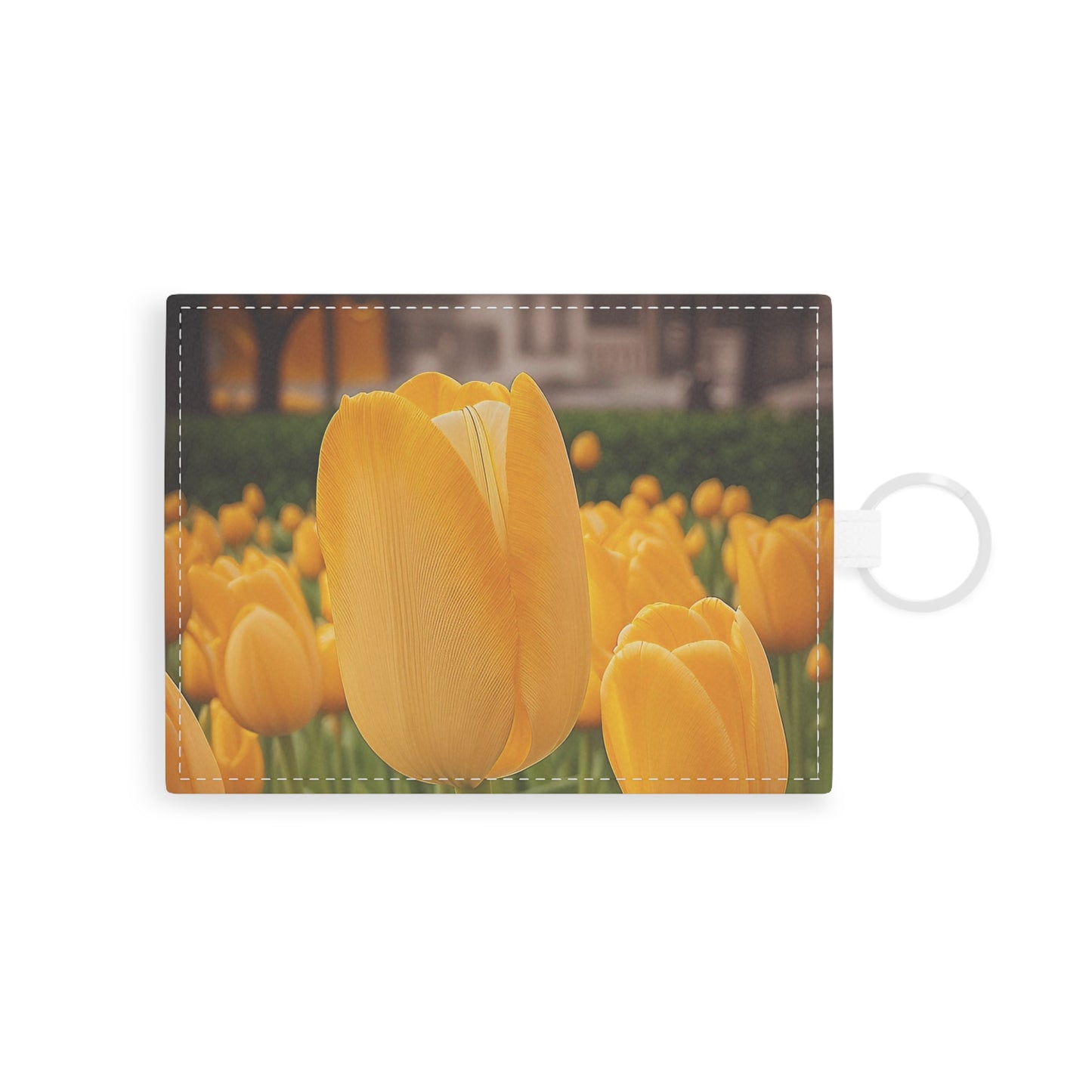 Yellow Tulips Leather Card Holder (SP Photography Collection)