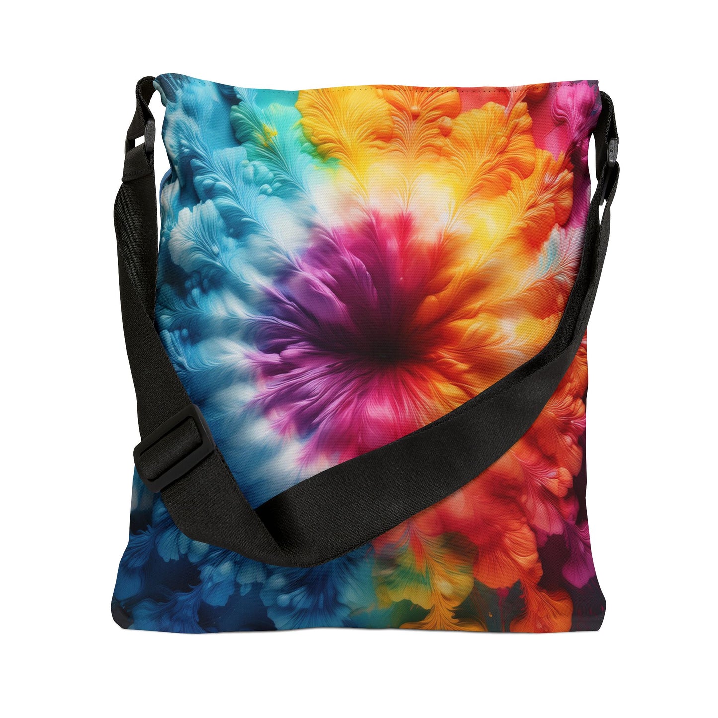 Smokey Tye Dye Adjustable Tote Bag (aiB & J Collections) BLUE