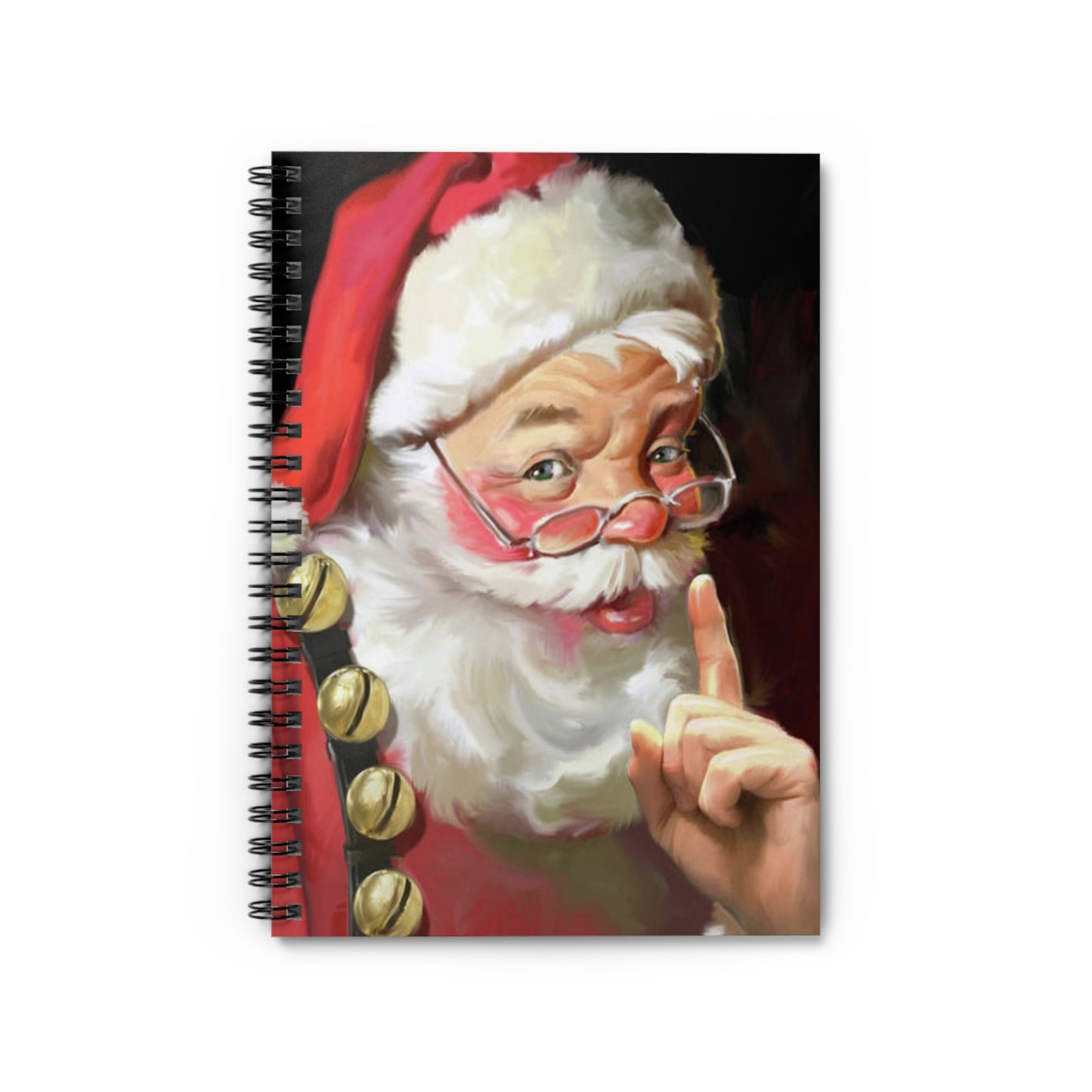 Quite Santa Spiral Notebook - Ruled Line (aiB & J Collections)