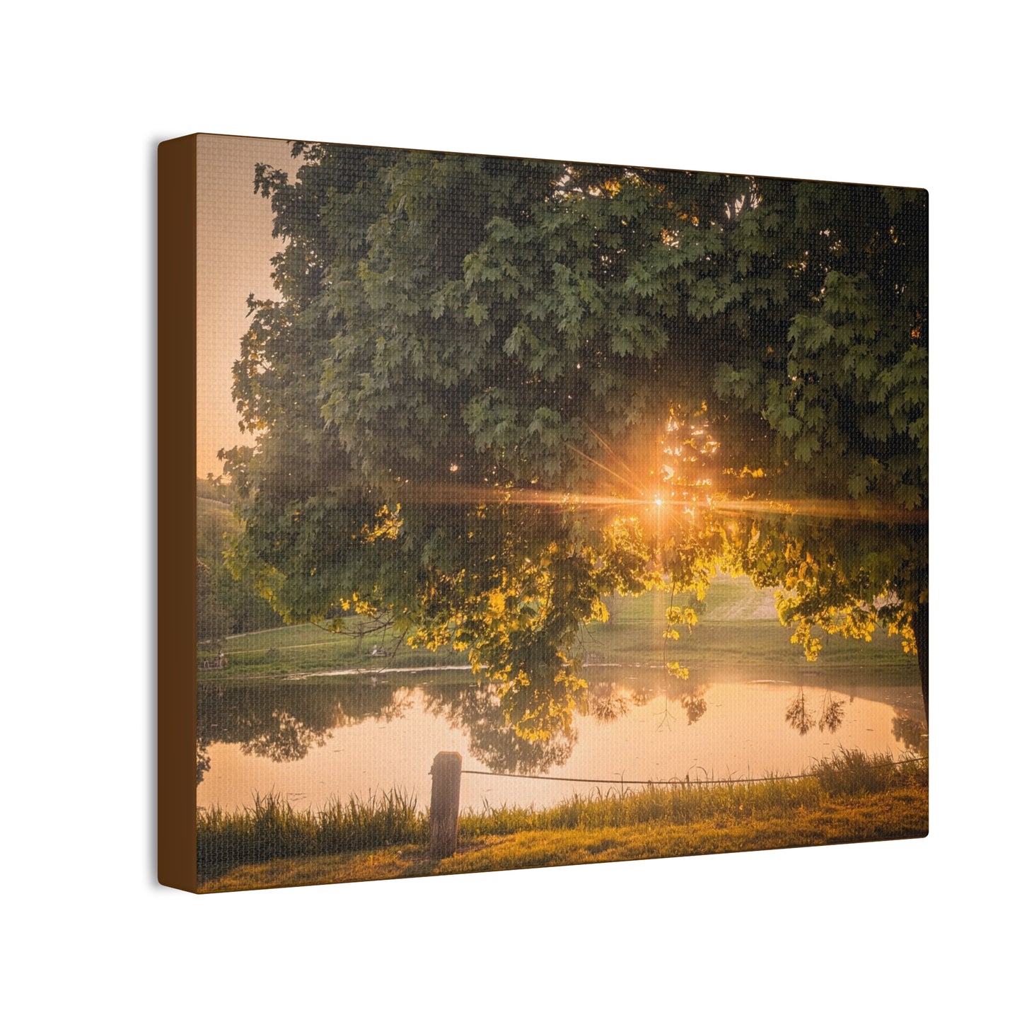 Sunset Pond Canvas Stretched (SP Photography Collection)