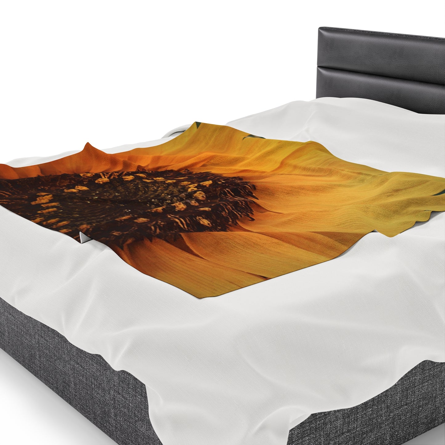 Sun Ray Sunflower Plush Blanket (SP Photography Collection)