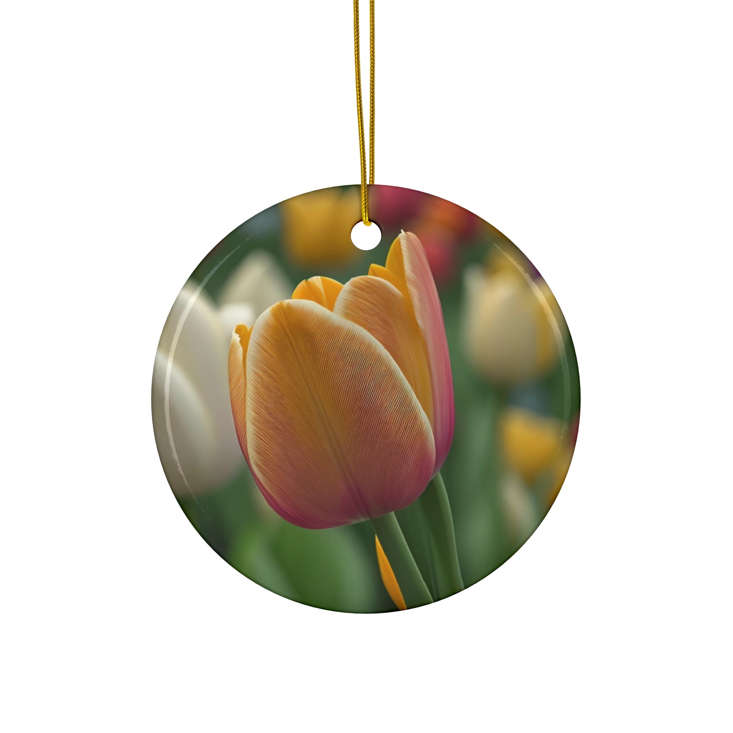Orange Tulip Ceramic Ornament (SP Photography Collection)