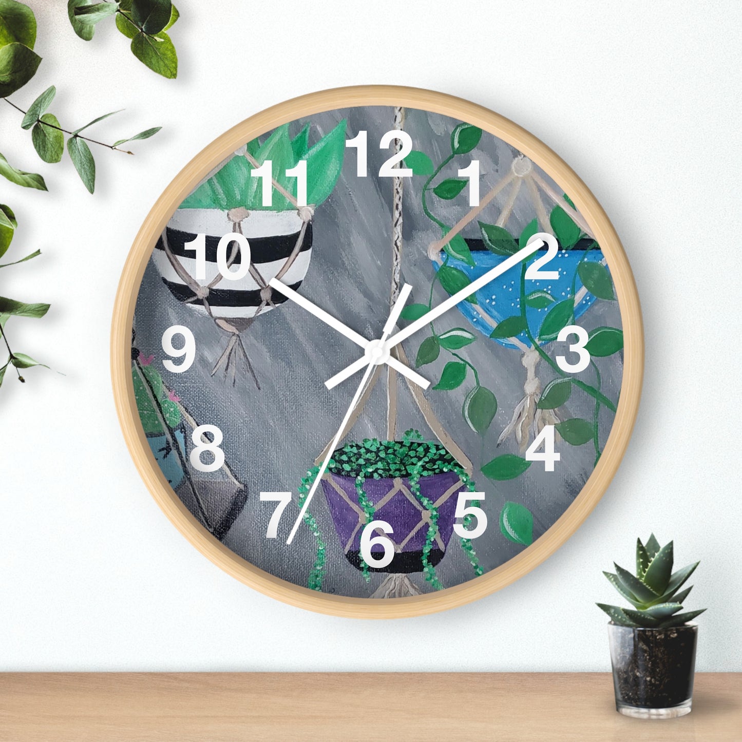 Succulent Delight Wall Clock (Brookson Collection)