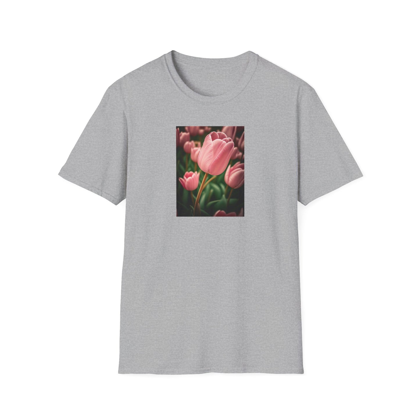 Pink Tulip Unisex Soft-style T-Shirt (SP Photography Collection)