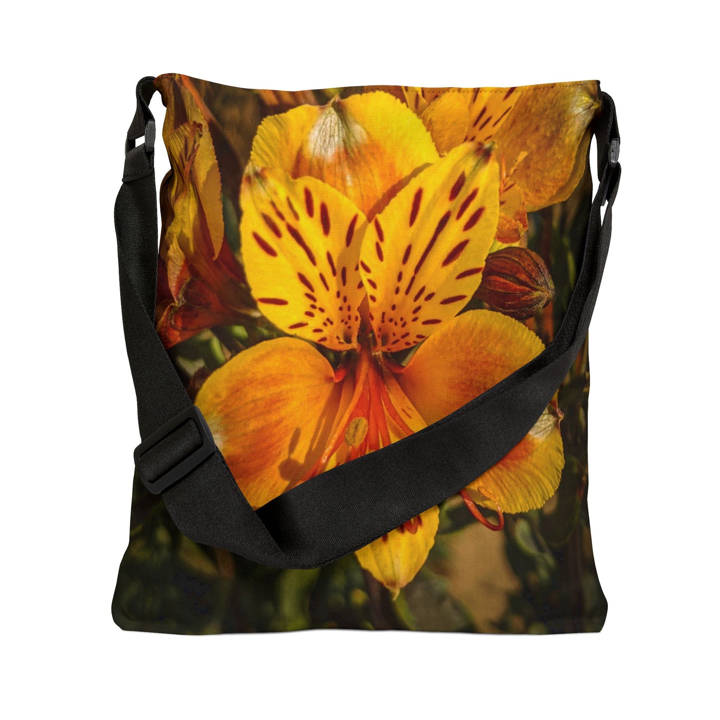Yellow Lily Adjustable Tote Bag (SP Photography Collection) BROWN