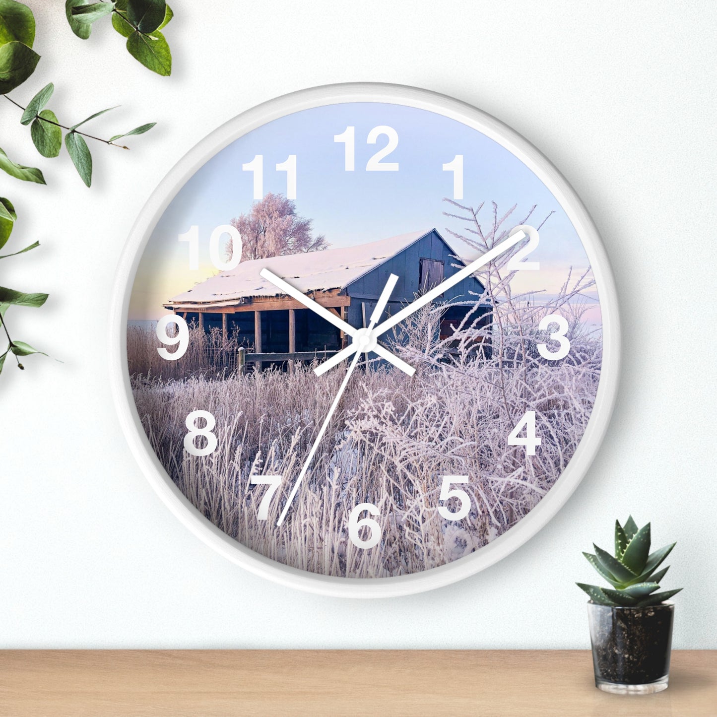 Wintery Barn Clock (SP Photography Collection)