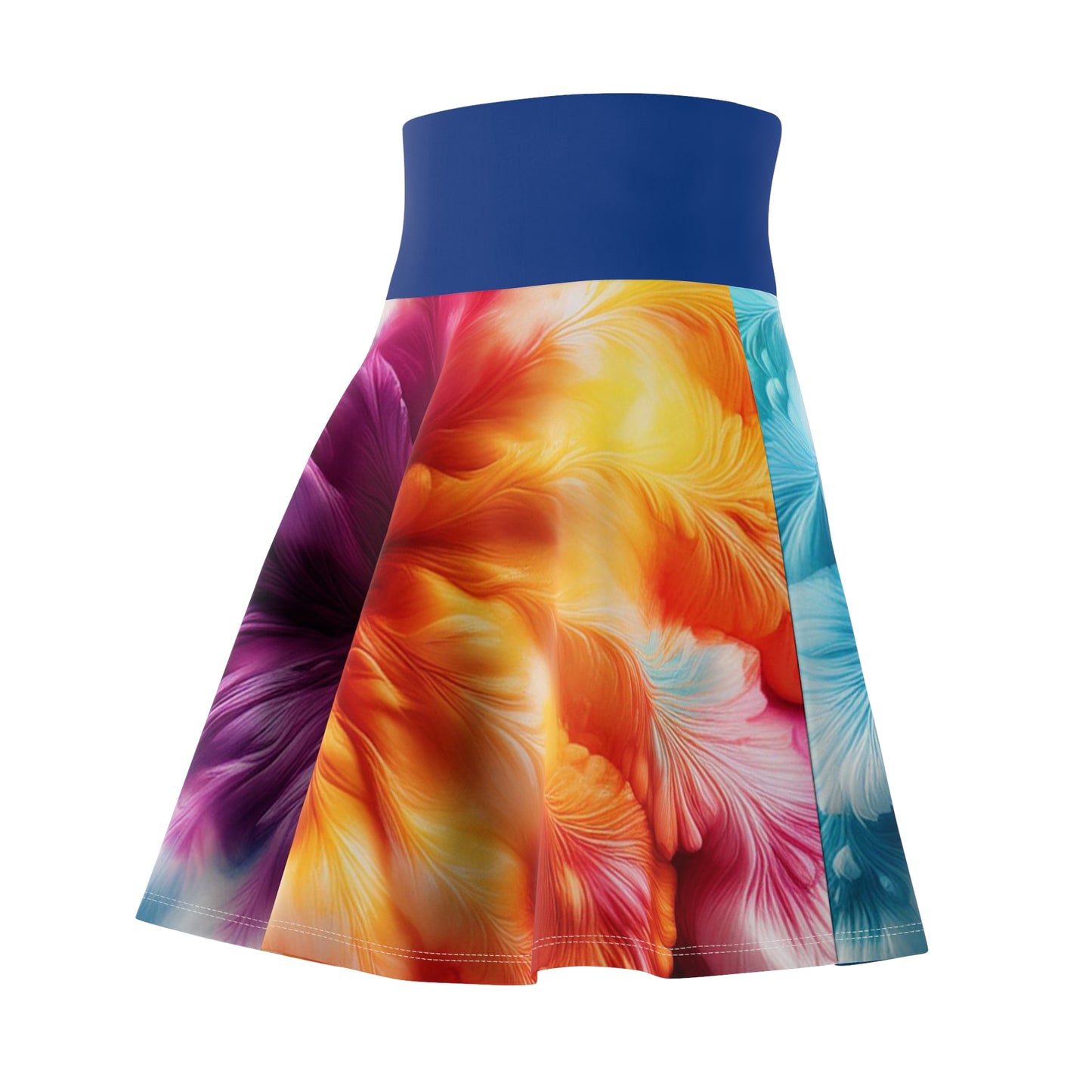 Feather Tye Dye Women's Skater Skirt (aiB & J Collections ) LARGE