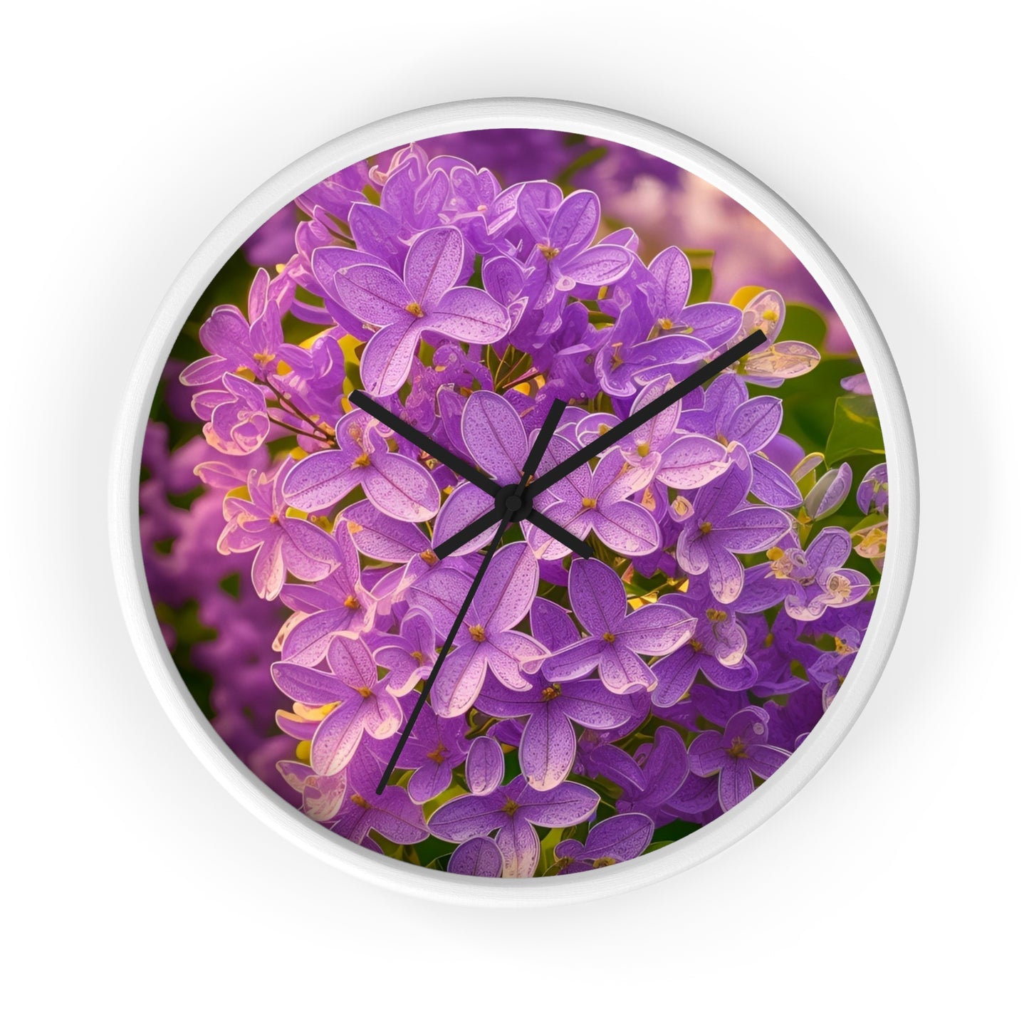 Purple Lilac Wall Clock (SP Photography Collection)