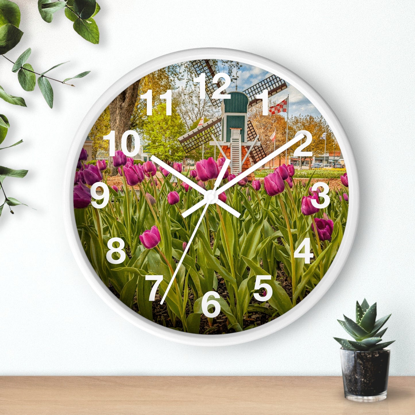 Windmill Tulip Wall Clock (SP Photography Collection)