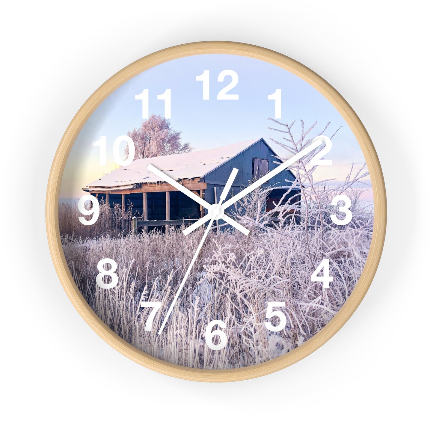 Wintery Barn Clock (SP Photography Collection)