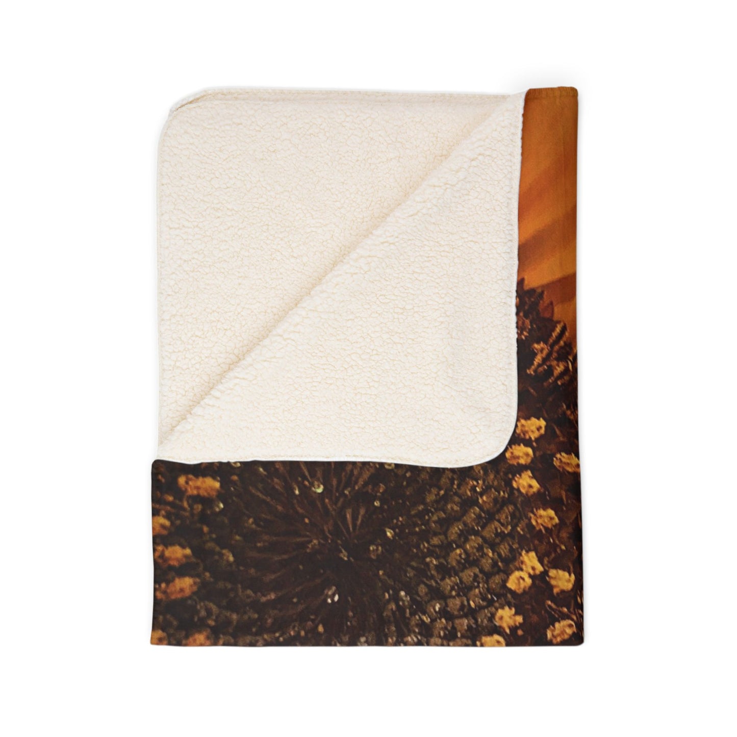 Sun Ray Sunflower Fleece Sherpa Blanket (SP Photography Collection)