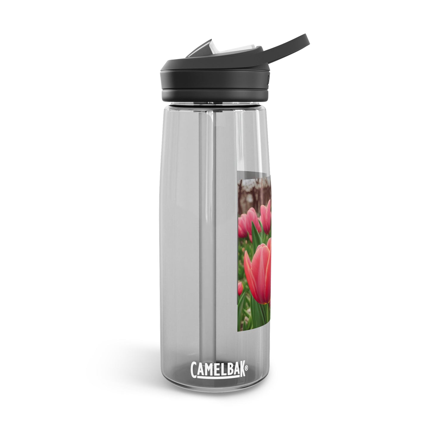 Pink Tulip CamelBak Eddy® Water Bottle, 25oz (SP Photography Collection)