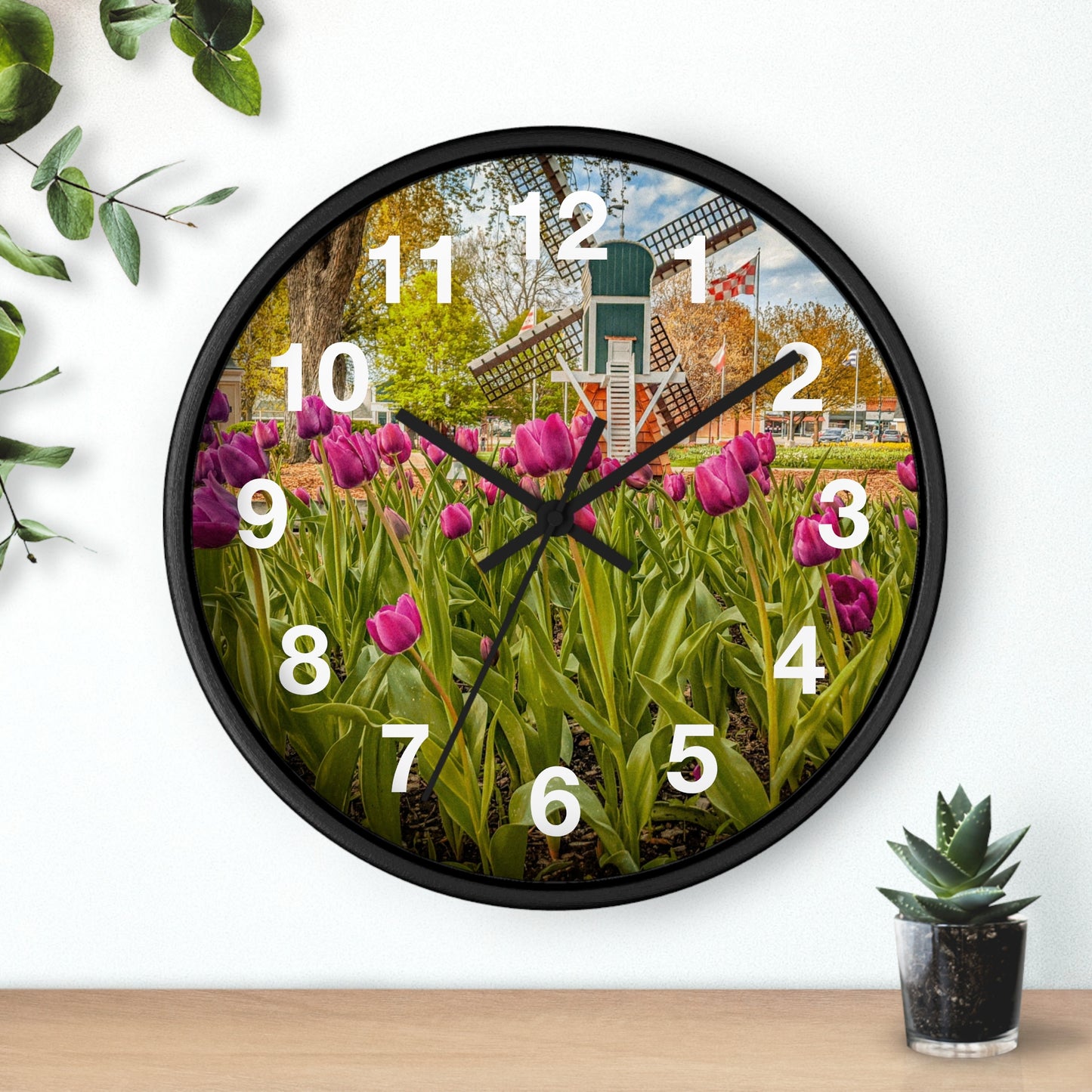 Windmill Tulip Wall Clock (SP Photography Collection)
