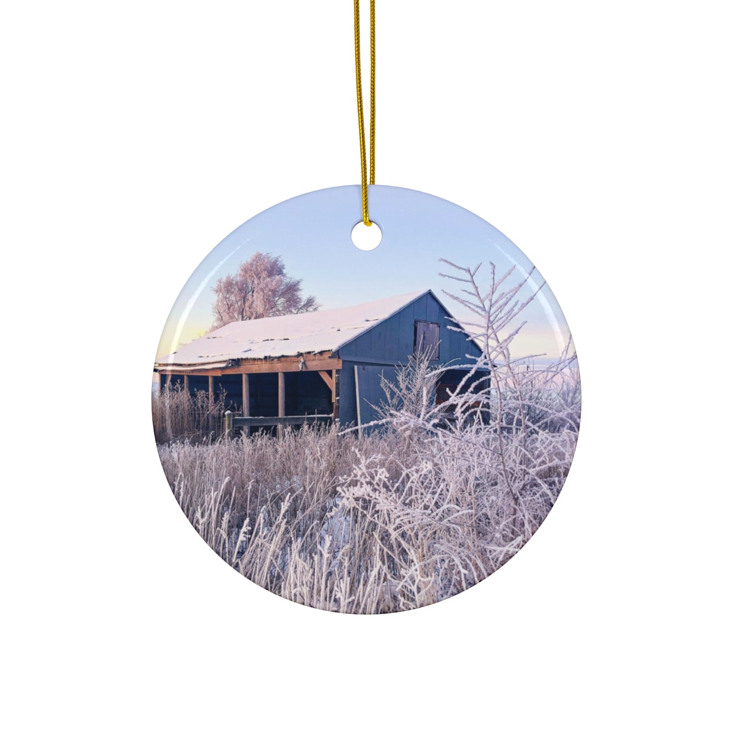 Wintery Barn Ornament (SP Photography Collection)