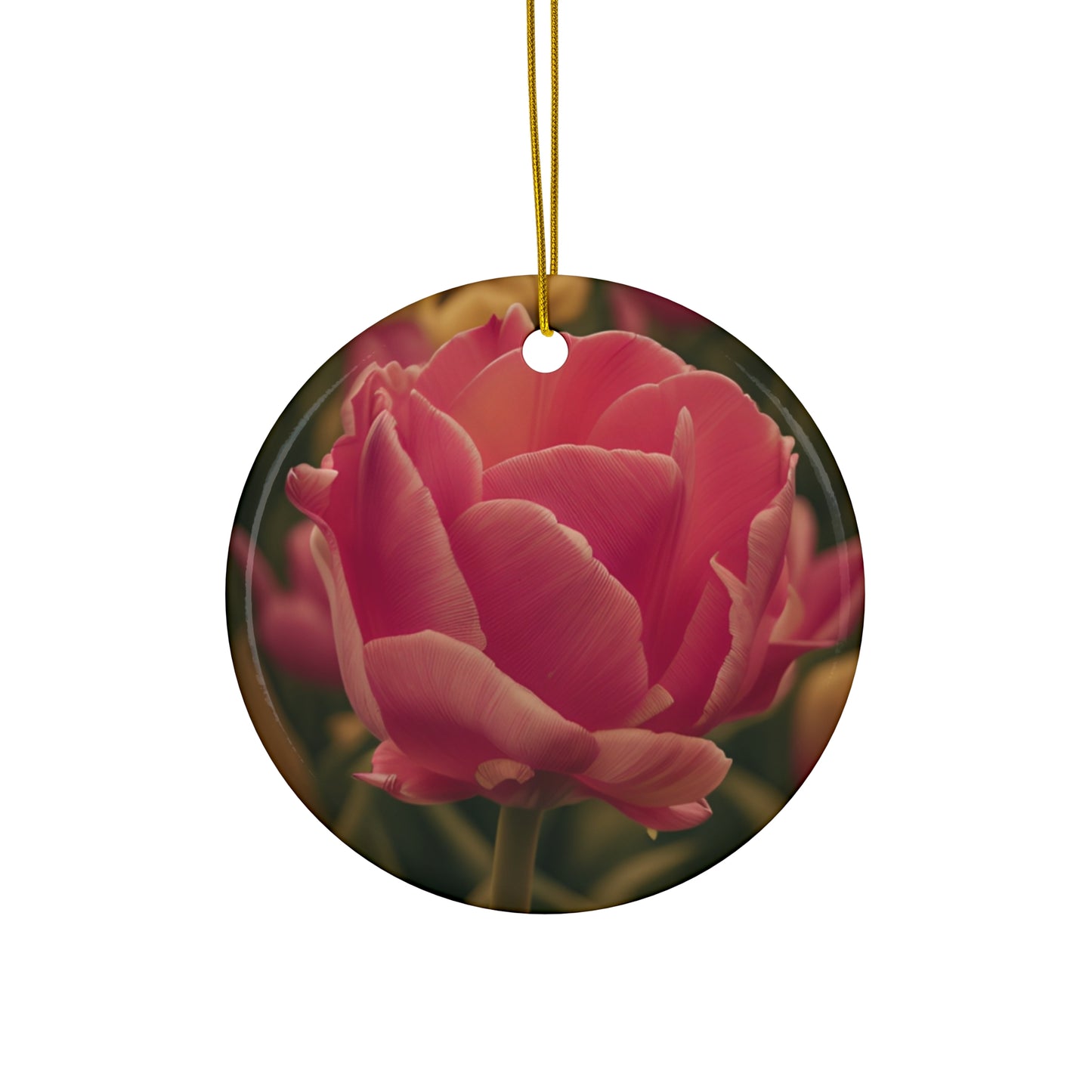 Pink Buttercup Ceramic Ornament (SP Photography Collection)