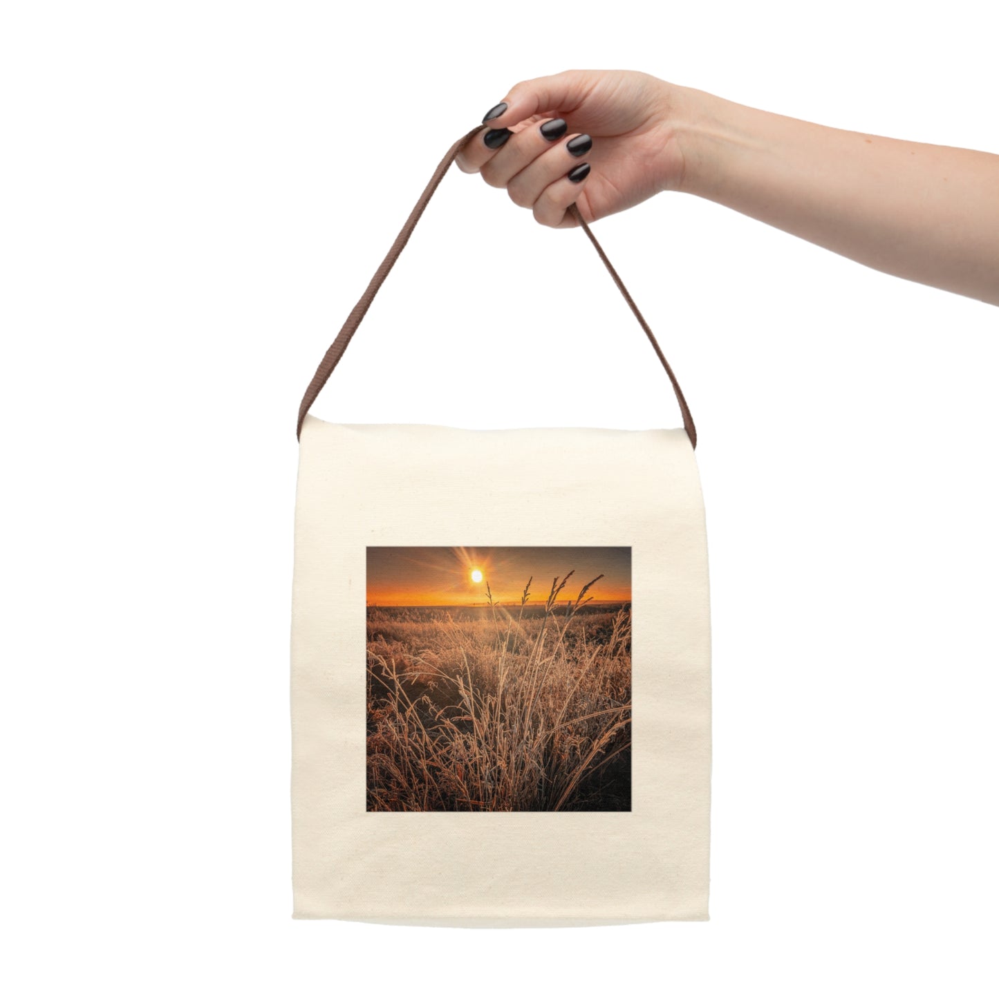 Wheat Canvas Lunch Bag With Strap (SP Photography Collection)