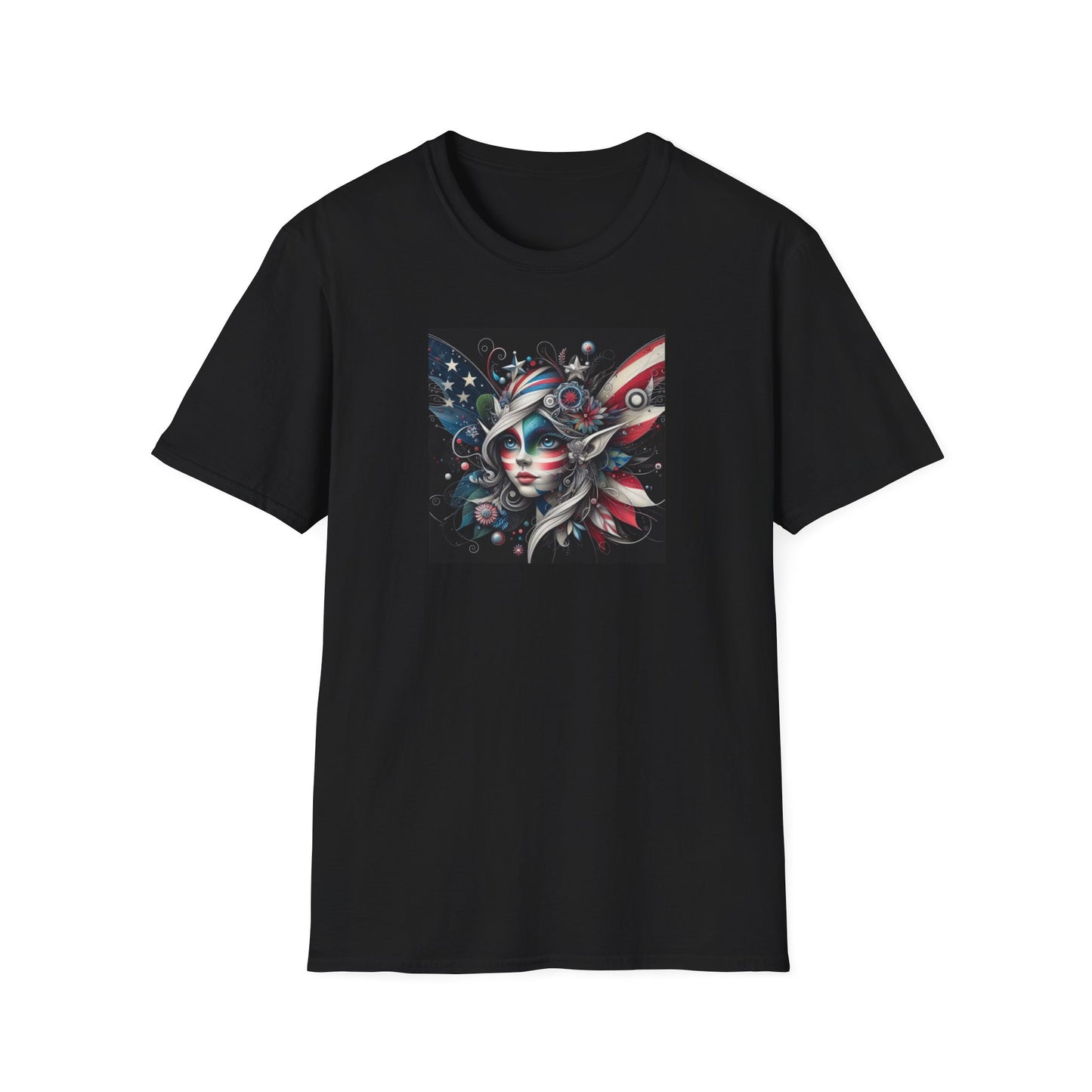 Patriotic Fairy Unisex Soft-style T-Shirt (aiB & J Collections)
