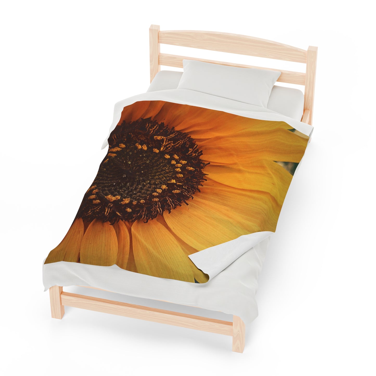 Sun Ray Sunflower Plush Blanket (SP Photography Collection)