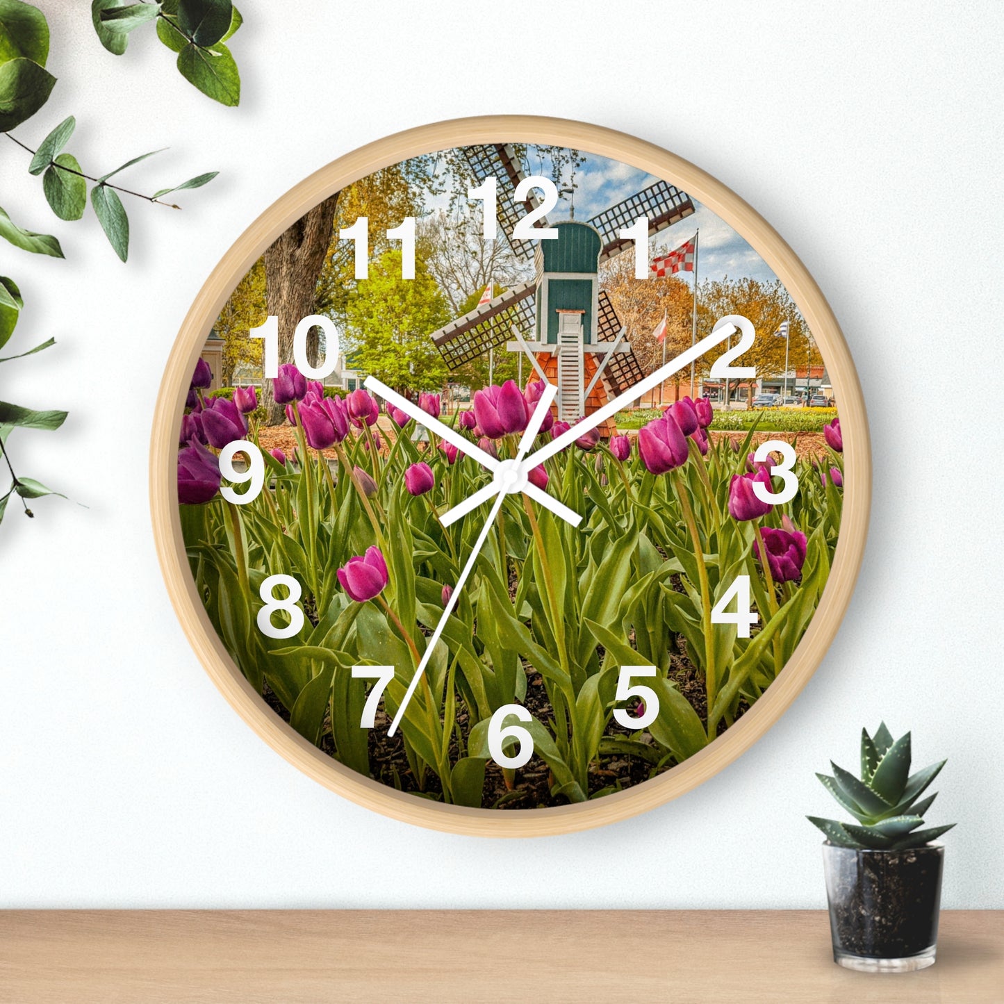Windmill Tulip Wall Clock (SP Photography Collection)