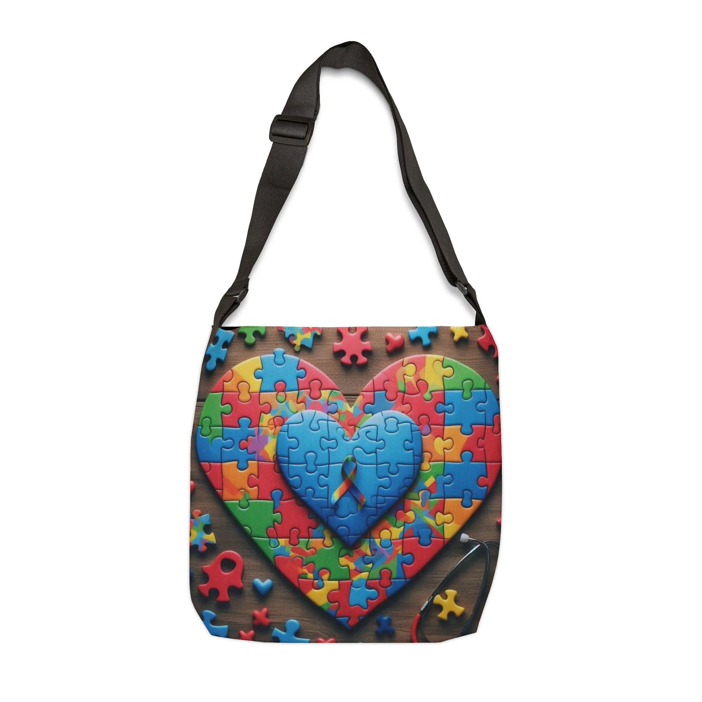 Autism Adjustable Tote Bag (aiB & J Collections)BLUE