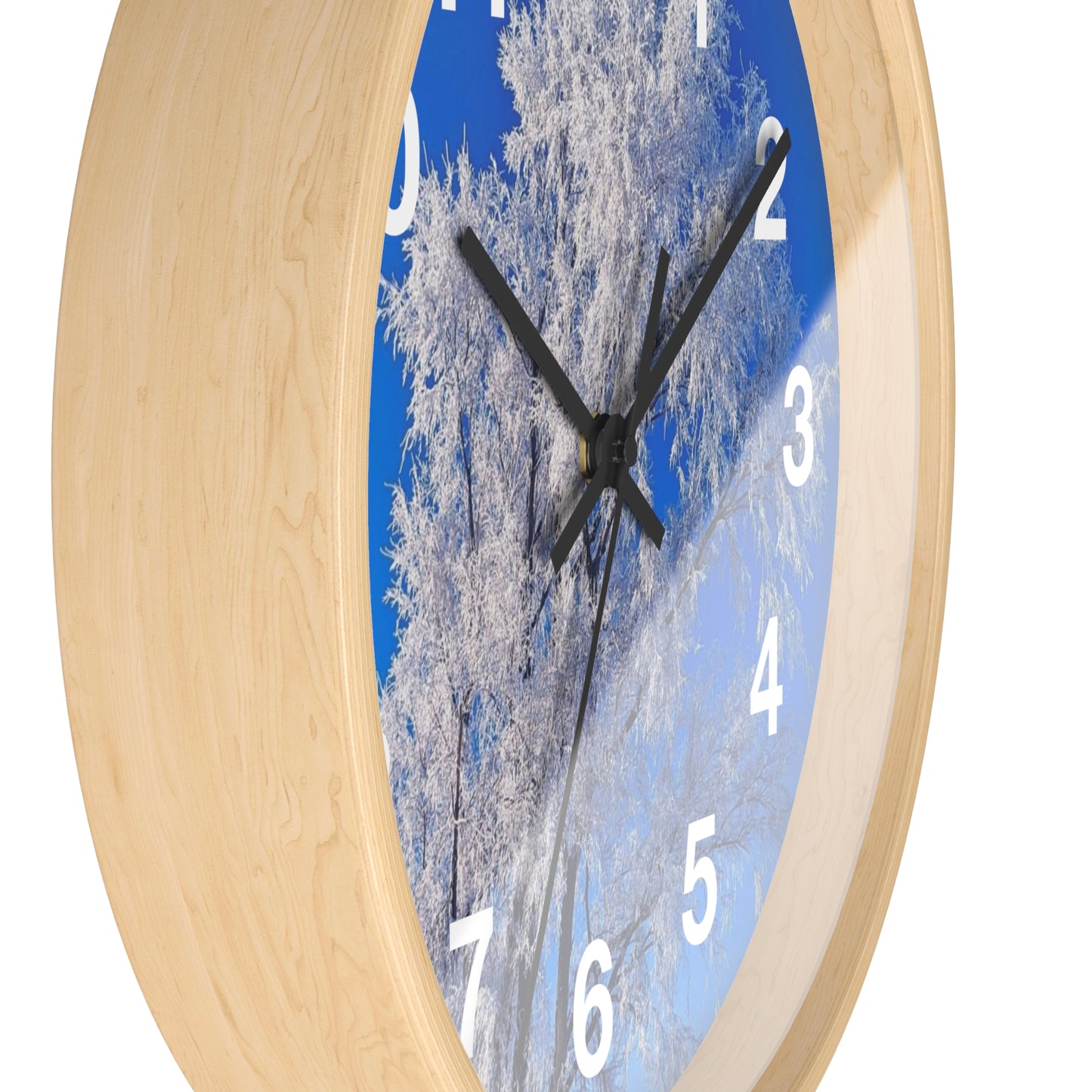 Snowy Tree Clock (SP Photography Collection)