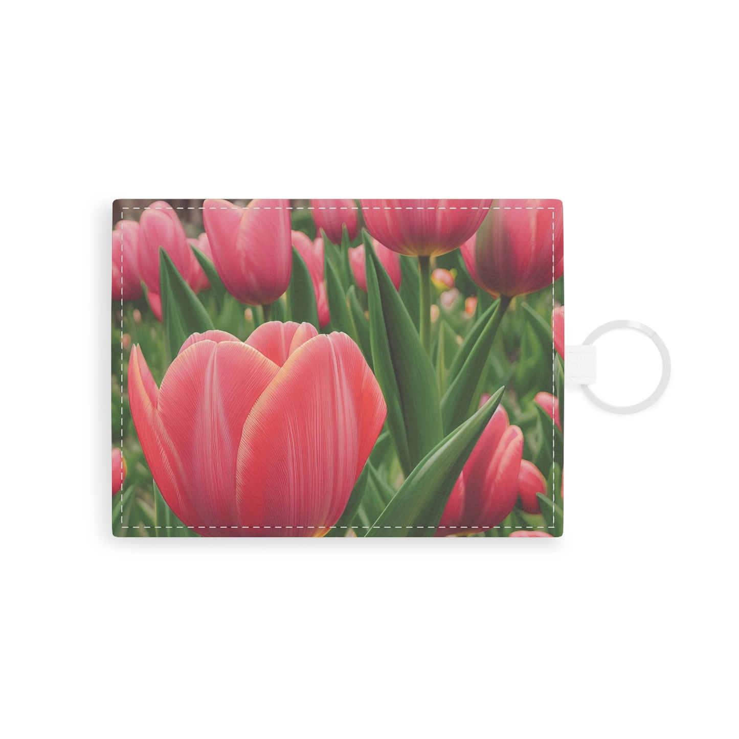 Pink Tulip Leather Card Hard Holder (SP Photography Collection)