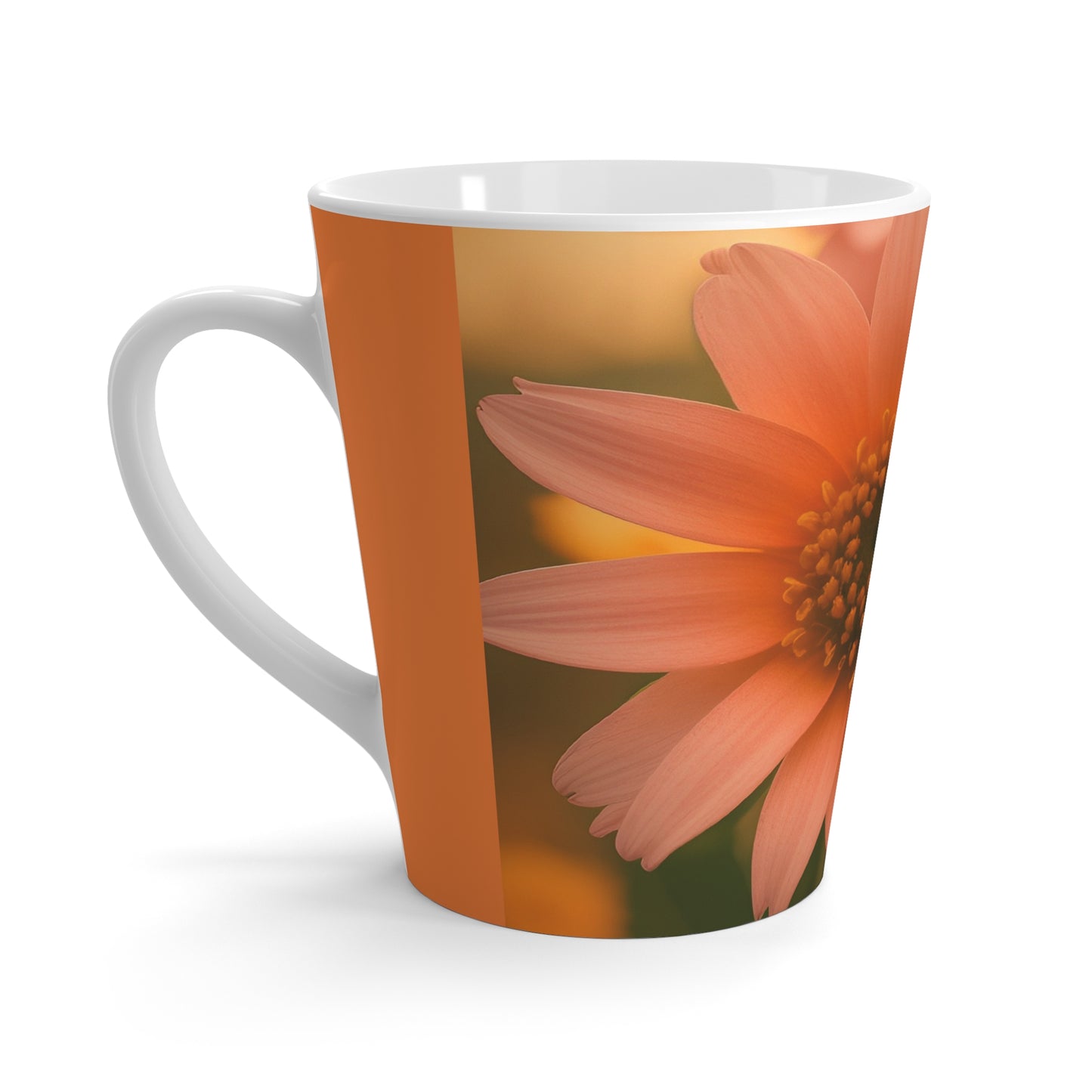 Peach Daisy Latte Mug (SP Photography Collection)