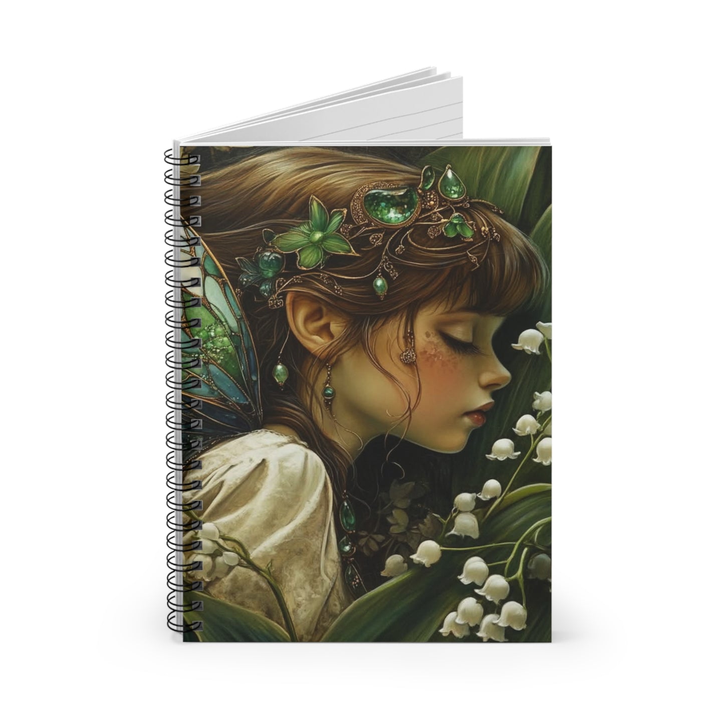 Lily Fairy Spiral Notebook - Ruled Line (aiB & J Collections)