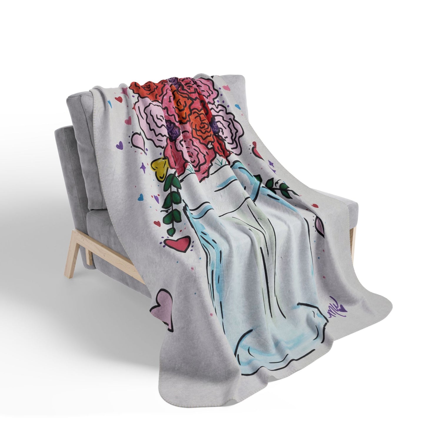 Valentines Day Fleece Sherpa Blanket (Seasonal Collection)